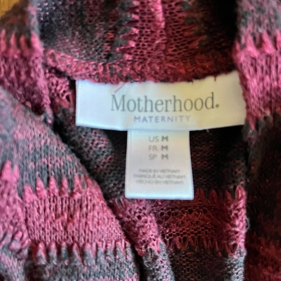 Motherhood Maternity Black and Red Sweater - Picture 2 of 2